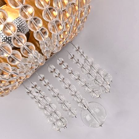 Бра Jacqueline White Sconce Brass Imperiumloft 219343-22 - фото