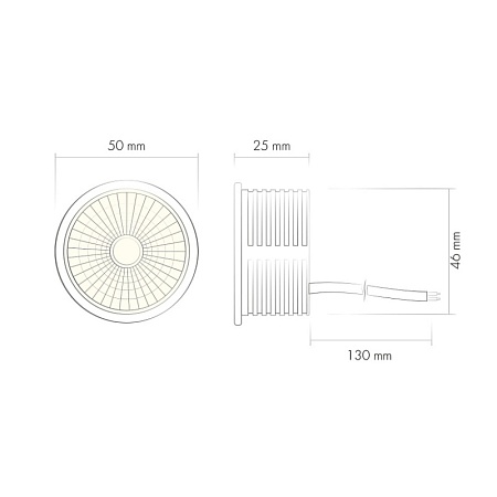 DK4000-8W dim Керамический светодиодный модуль. Белый с прозрачной линзой 60 градусов, 8 Вт, 4000К, диммируемый - фото