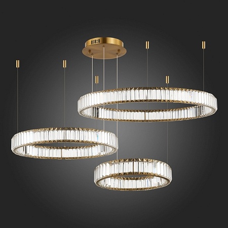 Люстра подвесная ST-Luce Латунь/Прозрачный LED 1*122W 4000K SL1622.313.03 - фото