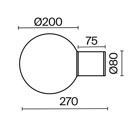 Настенный светильник (бра) Outdoor Bold O598WL-01GR1 - фото