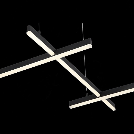 Люстра подвесная ST-Luce Черный/Белый LED 6*14W 4000K SL394.403.06 - фото