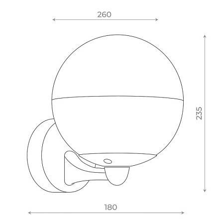 Светильник уличный настенный ST-Luce Черный/Белый E27 1*40W SL9000.401.01 - фото