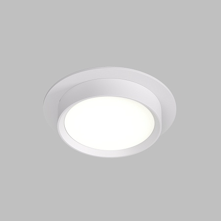 DK2090-WH Встраиваемый светильник FLAT, IP 20, до 15 Вт, GX53, LED, белый, алюминий - фото