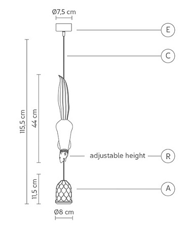 Люстра Articolo Float Pendant Drunken Emerald Imperiumloft 85130-22 - фото
