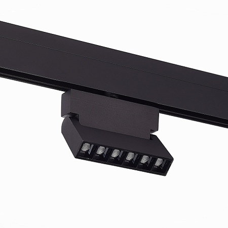Магнитный трековый светильник Черный LED 1*6W 3000K 532Lm Ra>80 36° IP20 L120xW22xH134 ST362.436.06 - фото