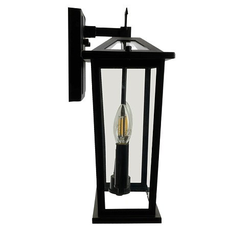 Светильник садово-парковый Feron PL751 на стену вниз  60W E14 230V, черный - фото