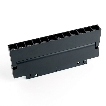 Светильник светодиодный Feron MGN301 трековый низковольтный 12W, 1080 Lm, 2700К, 30 градусов, черный серия LensFold - фото