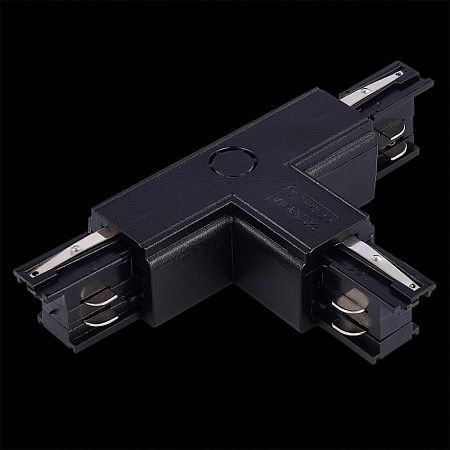 Т-образный токоподвод левый 1 для трехфазного шинопровода ST-Luce Черный ST030.409.16L1 - фото