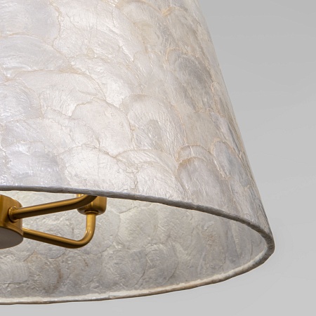 Подвесной светильник Eurosvet 101013/5 латунь/перламутр - фото