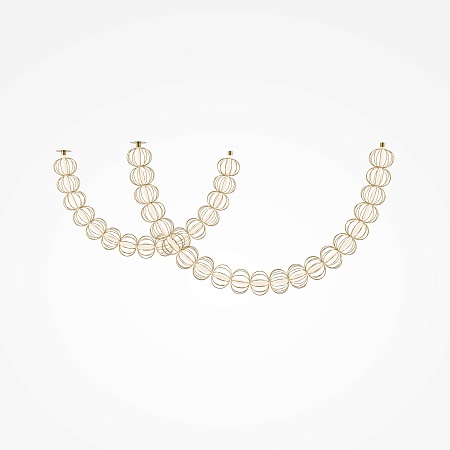 Подвесной светильник Maytoni Golden Cage MOD216PL-L42G3K - фото