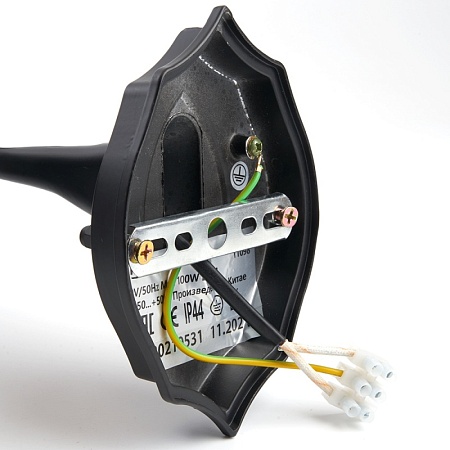 Светильник садово-парковый Feron 8102/PL8102 восьмигранный на стену вниз 100W E27 230V, черный - фото