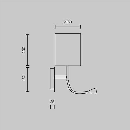 Настенный светильник (бра) Maytoni Bergamo MOD617WL-01CH - фото