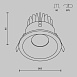 Встраиваемый светильник Technical Zoom DL034-L12W3K-D-B - фото