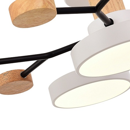 Светильник потолочный Белый/Белый LED 5*12W 3000K/4500K/6000K SLE6006-502-05 - фото