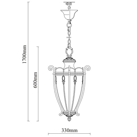 Уличный светильник  мидос Chiaro  802010703 - фото