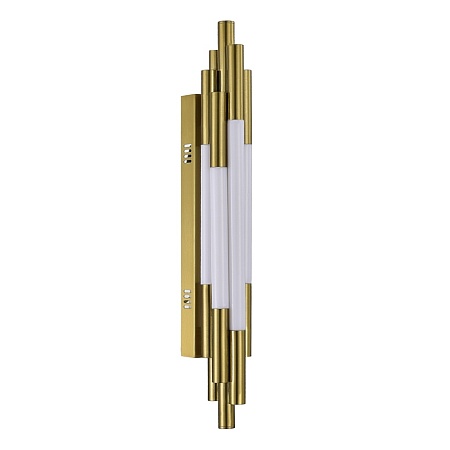 SL6237.301.20 Светильник настенный ST-Luce латунь/белый LED 1*20W 4000K DALLAMOS - фото