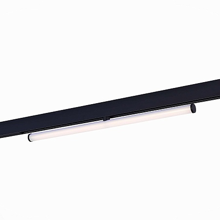 Магнитный трековый светильник Черный LED 1*10W 4000K 1 100Lm Ra>90 120° IP20 L604xW28xH ST803.446.10 - фото