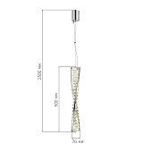 Светильник подвесной ST-Luce Латунь/Прозрачный LED 1*11W 4000K SL6205.303.01