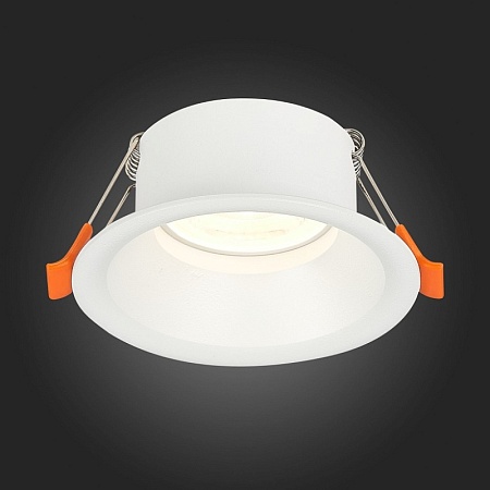 Св-к встр. Белый GU10 1*50W D89xH40 220V Без ламп ST201.508.01 - фото