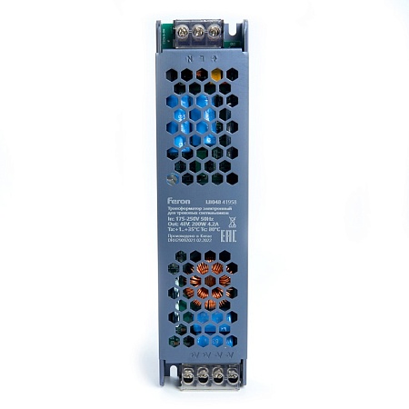 Трансформатор электронный для трековых светильников 200W 48V (драйвер), LB048 - фото