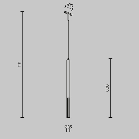 Трековый подвесной светильник Technical FOCUS LED TR179-1-5WTW-M-B - фото