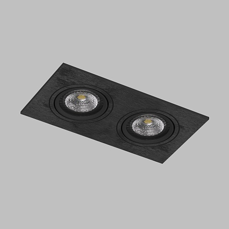 DK3022-BK Встраиваемый светильник, IP 20, 10 Вт, GU5.3, LED, черный, пластик - фото