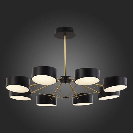 Светильник потолочный Черный, Золотистый/Черный LED 8*10W SLE6005-402-08 - фото