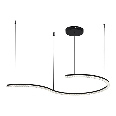 Светильник подвесной ST-Luce черный/прозрачный LED 1*65W 4000K SL1018.403.01 - фото