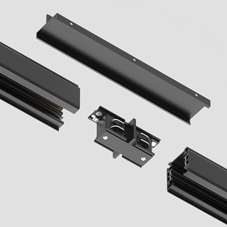 Коннектор прямой внутренний Trinity черный - фото