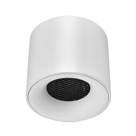Светильник потолочный белый LED 1*10W 3000K 530Lm Ra 36° IP20 D80xH70 170-240VV ST761.533.10 - фото