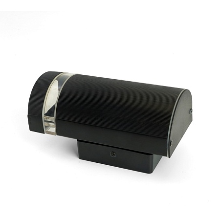 Светильник садово-парковый Feron.ONE DH1701-P, на стену вверх,  GU10 220-240V, черный пластик - фото