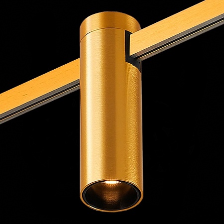 Магнитный трековый светильник FARM Золотистый LED 1*5W 3000K 230Lm Ra90 60 IP20 D35xH11 ST810.206.05 - фото