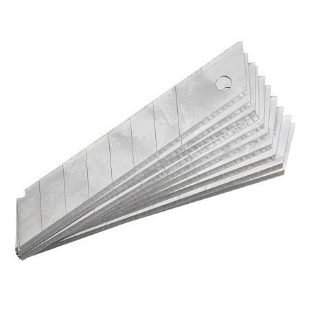 Сменные лезвия для канцелярских ножей, блистер, 18 мм, 10 шт, STEKKER CBK-18 - фото