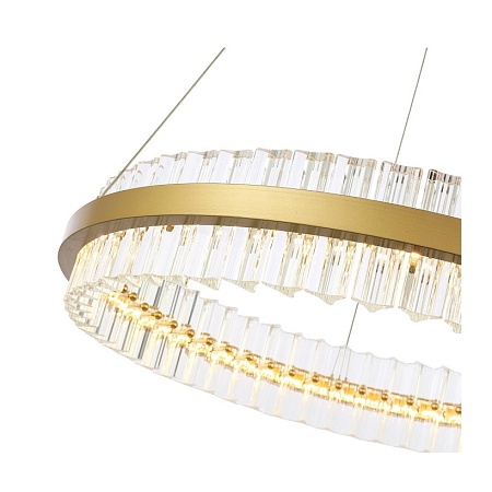 Светильник подвесной ST-Luce Матовое золото/Прозрачный LED 1*44W 3000K SL383.213.01 - фото