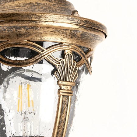 Светильник садово-парковый Feron PL686 столб 60W 230V E27, черное золото - фото