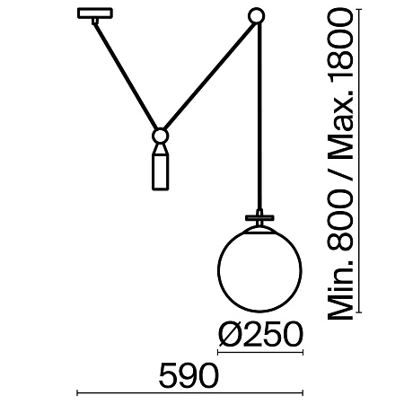 Подвесной светильник Freya Impulse FR5221PL-01BS - фото