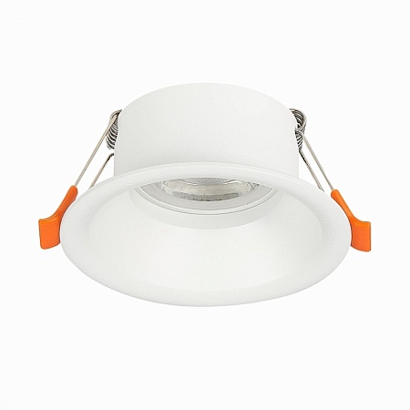 Св-к встр. Белый GU10 1*50W D89xH40 220V Без ламп ST201.508.01 - фото