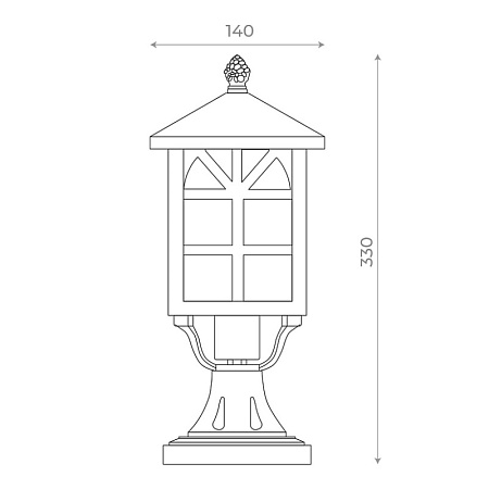 Светильник уличный наземный ST-Luce Черный/Черный, Прозрачный E27 1*60W SL084.405.01 - фото