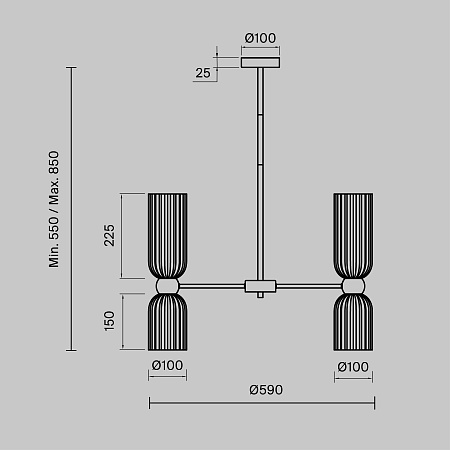 Подвесной светильник Maytoni Antic MOD302PL-10W - фото