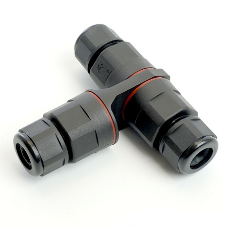 Коробка распределительная  LD522 водонепроницаемая на 2 выхода, 450V, 125x55x36, черный - фото