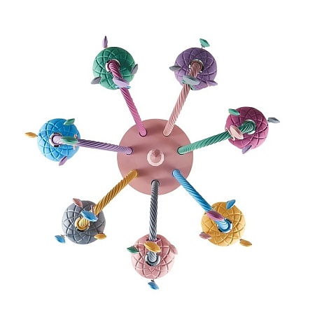 Люстра потолочная ST-Luce Разноцветный E14 7*40W SL1700.782.07 - фото