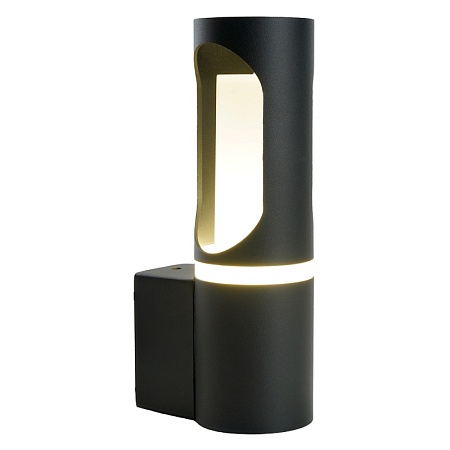 Светильник садово-парковый Feron DH1101 15W, на стену вверх, GU10 230V, черный - фото