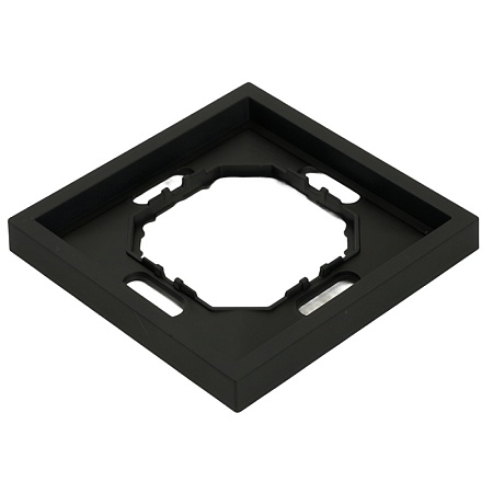 Рамка STEKKER, PFR00-5001-05 1-местная, серия Эмили, черный уголь, soft touch - фото