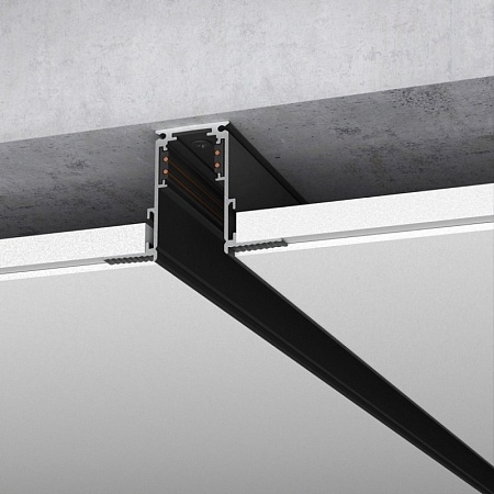 Шинопровод встраиваемый черный 3 м Slim Magnetic 85128/00 - фото