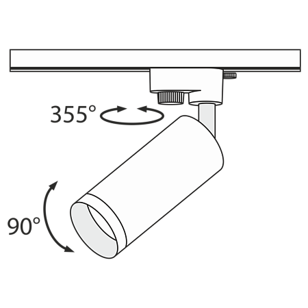 Трековый светильник Technical Focus TR004-1-GU10-CH - фото