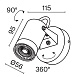 Настенный светильник (бра) Outdoor Scope O025WL-01B - фото