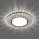 Светильник встраиваемый с белой LED подсветкой Feron CD4037 потолочный GX53 без лампы, прозрачный, хром - фото