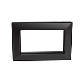 Рамка  2-местная (без перемычки),  пластик, STEKKER, PFR00-7012-05 , серия Катрин, черный