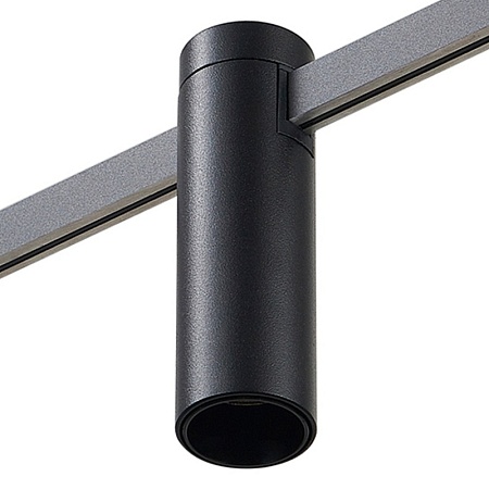 Магнитный трековый светильник FARM Черный LED 1*5W 3000K 227Lm Ra90 60 IP20 D35xH112 24 ST810.406.05 - фото