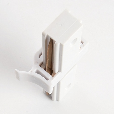 Коннектор прямой однофазный для шинопровода, белый, LD1000 - фото